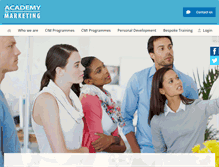 Tablet Screenshot of academyformarketing.com